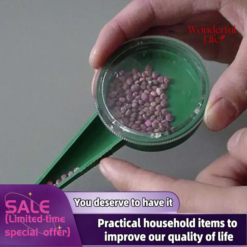 Grass Seed Spreader - 1 個多機能種子播種機ファイル調整可能なプランター手持ち播種ディスペンサーアクセサリー花草植物播種機庭用