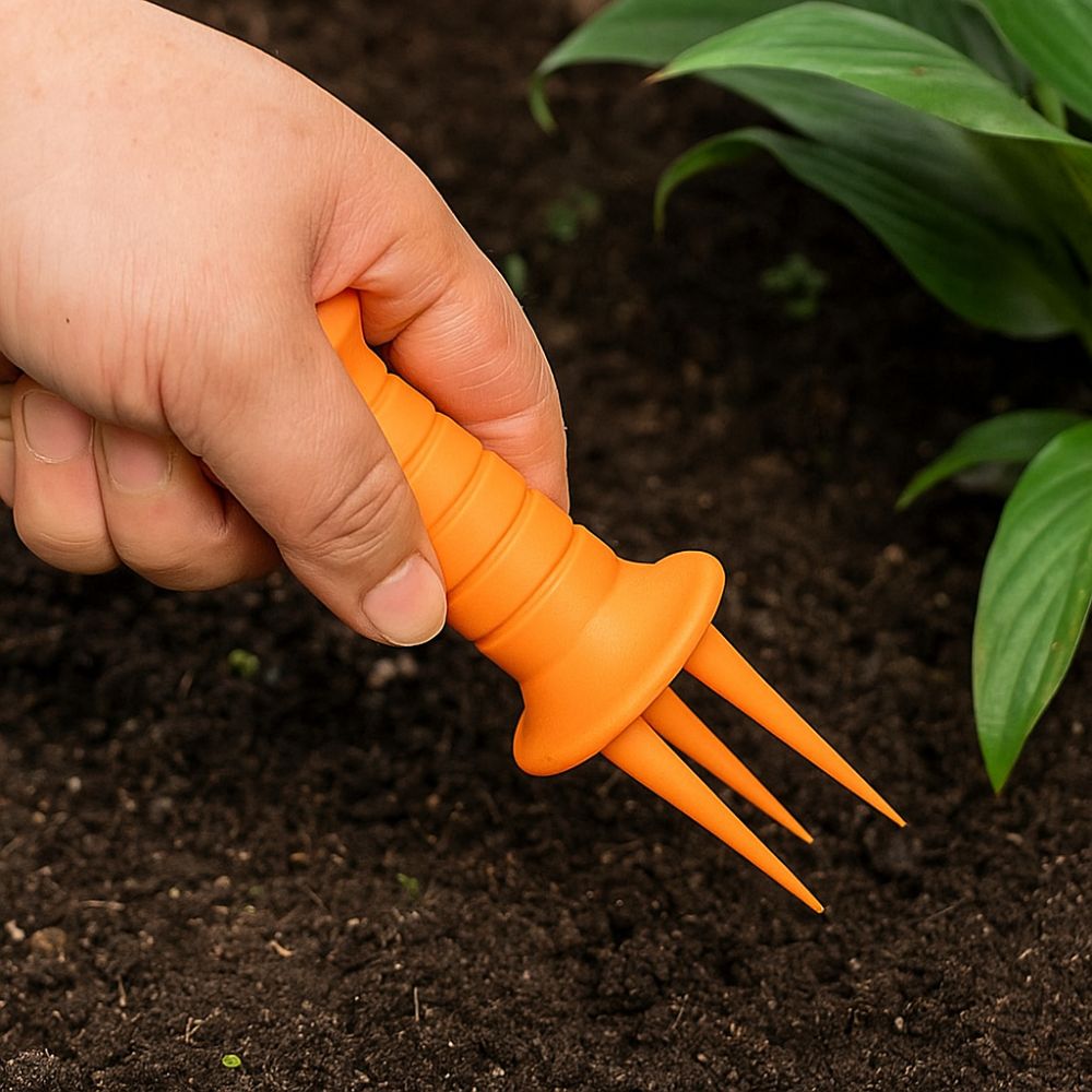 Gardening Tools For Digging - 2個入り除草ツール 3Dプリント土壌エアレーター 人間工学に基づいたプラスチック製ハンドティラー 手動園芸用掘削フォーク 植物ケア用