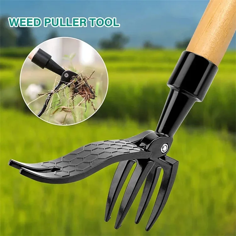 Grass Seed Spreader - スタンドアップ雑草抜きツール ネジ穴付き ポータブル除草ヘッド交換用ガーデニング掘削除草機除去アクセサリー