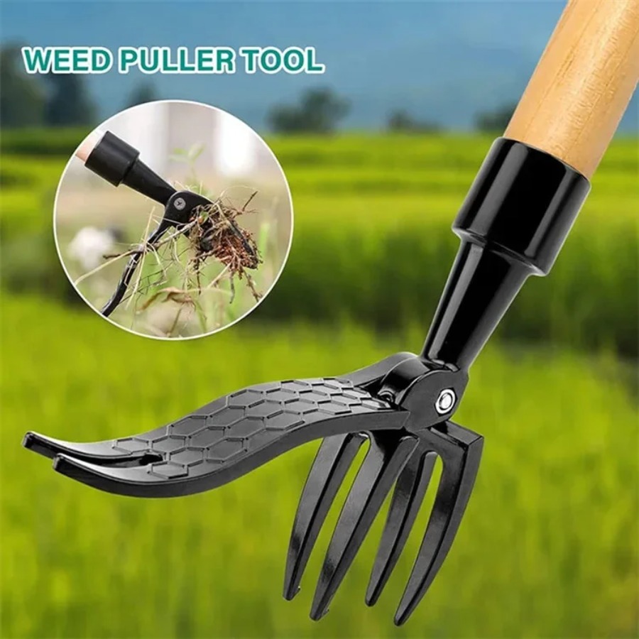 Grass Seed Spreader - ネジ穴付きスタンドアップ除草ツール、ポータブル除草ヘッド交換用、園芸用掘削除草機除去アクセサリー