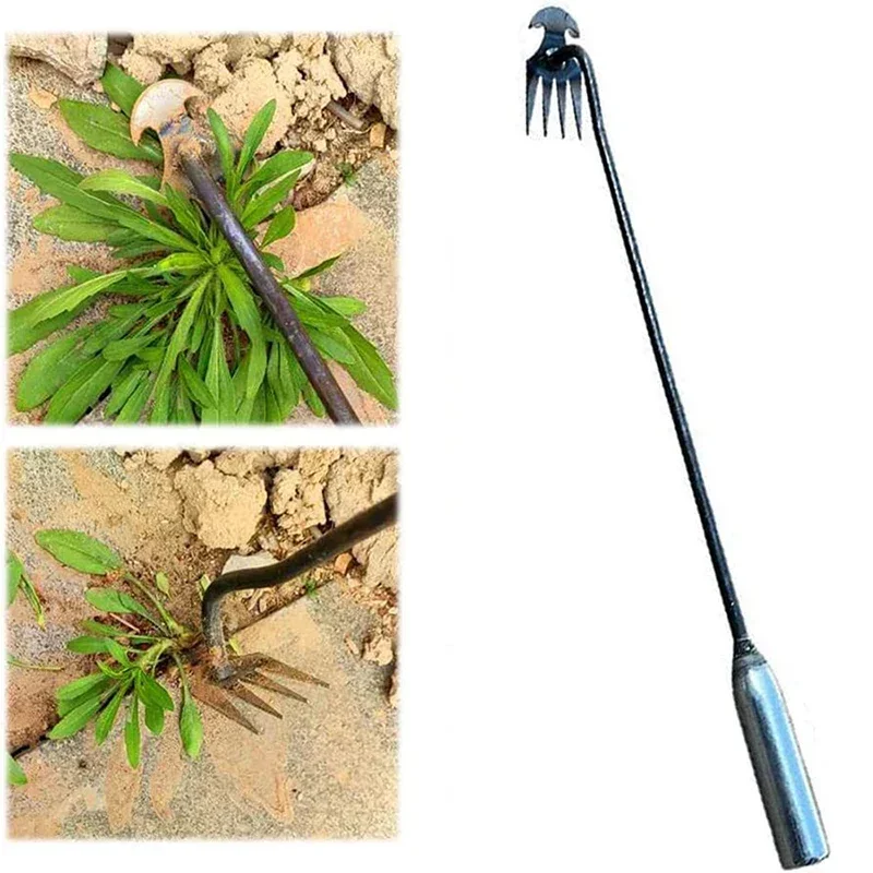 Weed Puller - 庭用除草機、マンガン鋼製手動除草機、根のない土壌をほぐす手動除草機、除草プーラー