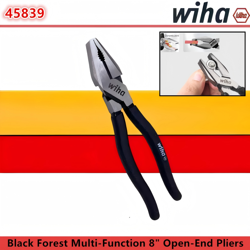 Gardening Tools German - WIHA 45839 8インチ ブラックフォレスト マルチプライヤー 3点式滑り止めグリップ