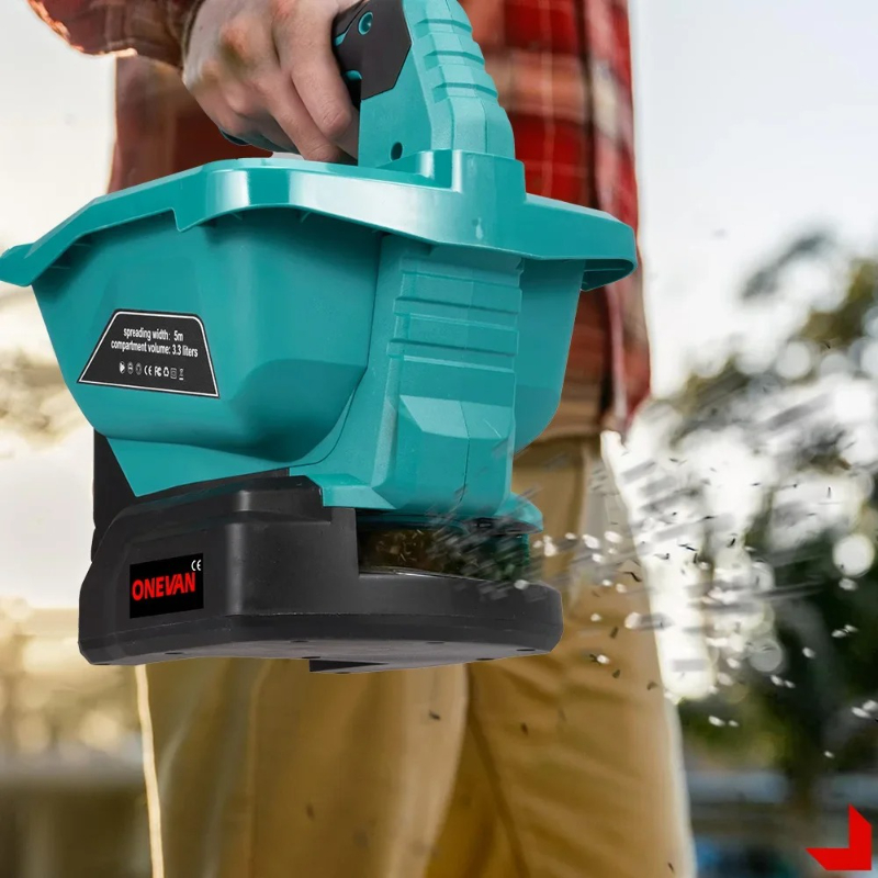 Grass Seed Spreader - 6 ギア自動肥料スプレッダーハンドヘルド電気肥料スプレッダー草の種子菜園電動ツール農業