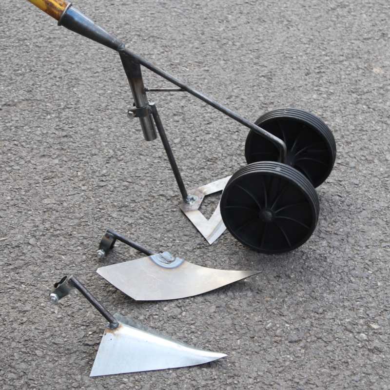 Gardening Tools For Digging - 庭草除草ツール 炭素鋼鍛造金属 農業用土壌掘削鍬 2輪 3in1 手動農耕プラウ