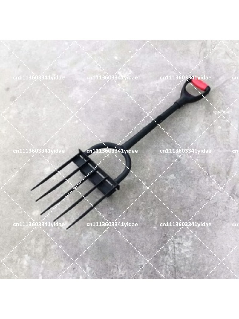 Gardening Tools For Digging - スチール製ガーデンフォーク、手動土壌耕耘ツール（深掘り用）、農業家庭用植栽シャベル