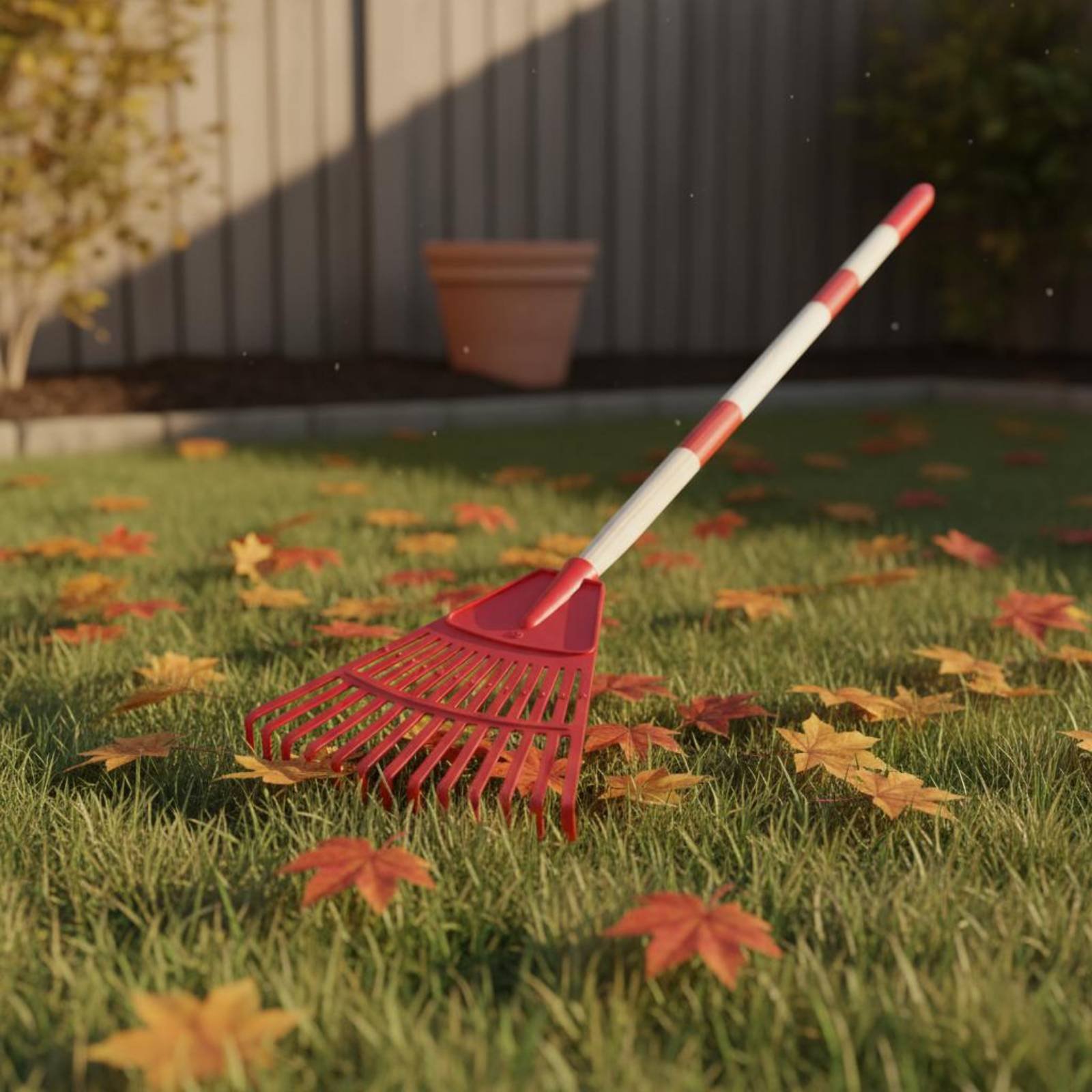 Gardening Tools Bd - 2個入り プラスチック製ファンレーキ 14本歯 扇形葉っぱレーキ 屋外用ツール 安全で子供にも使いやすい