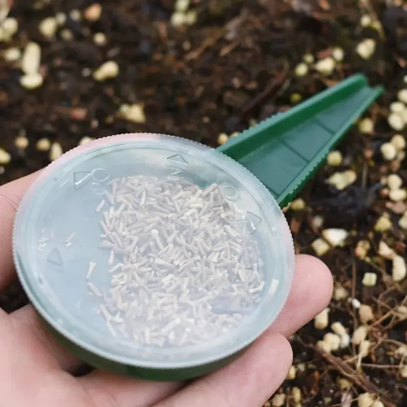 Grass Seed Spreader - 植物種子播種機ファイル調整可能なプランター手持ち播種ディスペンサーアクセサリー花草植物播種機庭用多機能