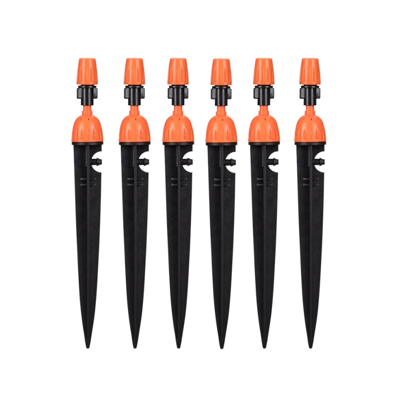 調整可能な8口スプレーヤー点滴灌漑器1/4インチ（4/7mm - Drip Irrigation Kit のレビューと価格