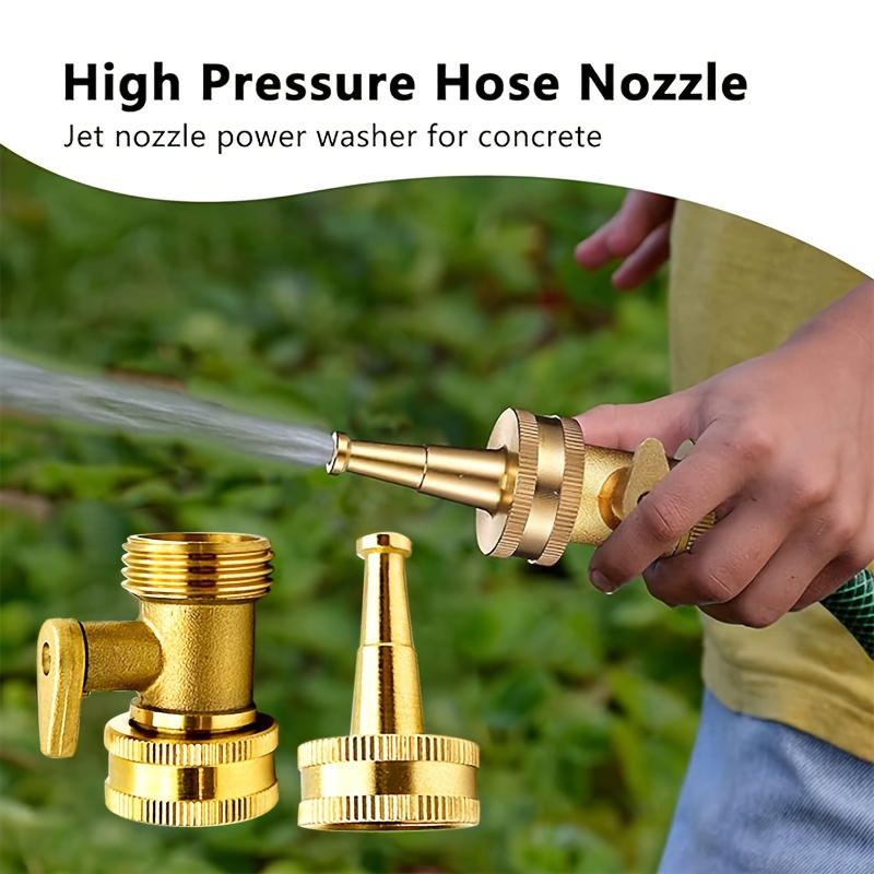 2個/セット真鍮製ガーデンホースノズル-耐久性のある金属製芝 - Garden Hose Nozzle のレビューと価格