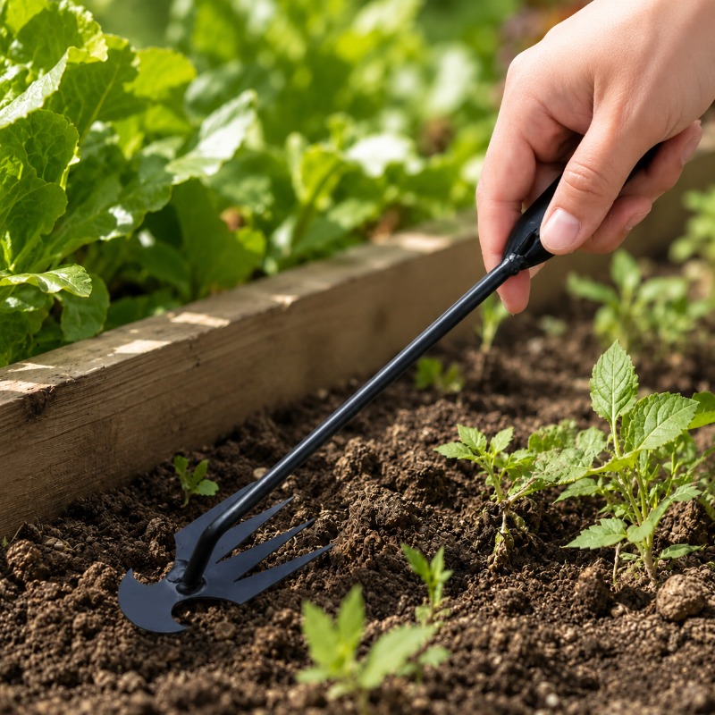 2in1ガーデンレーキ手動種子草根除去ツールプーラーシャベル - Grass Seed Spreader のレビューと価格