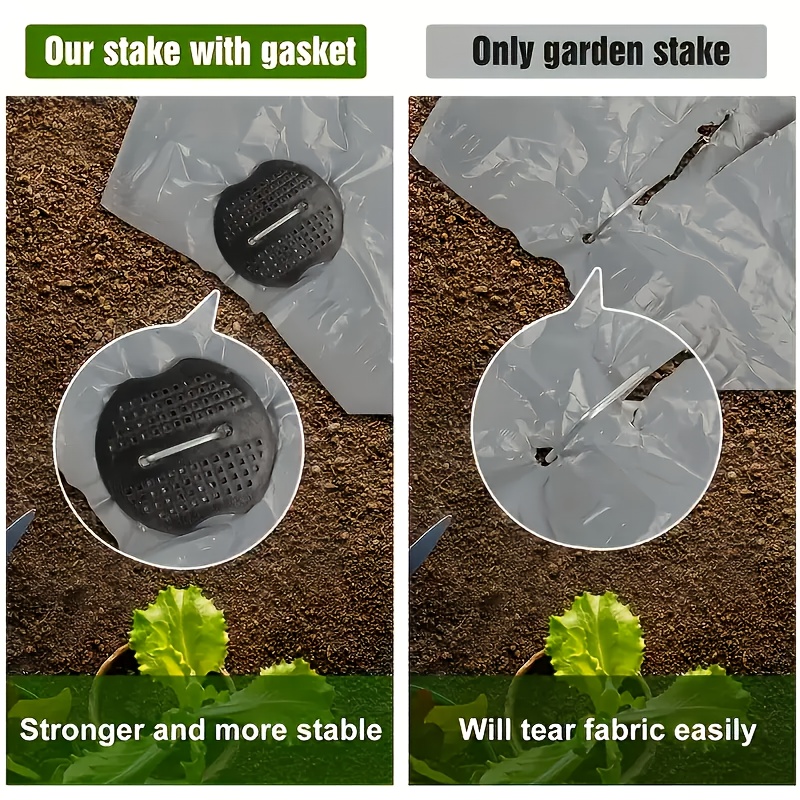 101個のガーデンステークセット - U字型亜鉛メッキランド - Gardening Tools Set のレビューと価格
