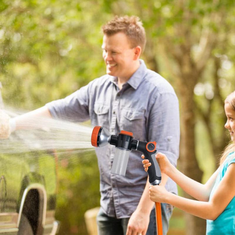 ガーデンホーススプレーノズル、8つのスプレーパターン、洗車、 - Garden Hose Nozzle のレビューと価格