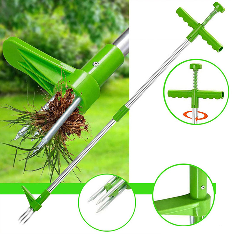 ポータブルロングハンドル付きガーデン芝刈り機,屋外庭用芝生ピ - Grass Seed Spreader のレビューと価格