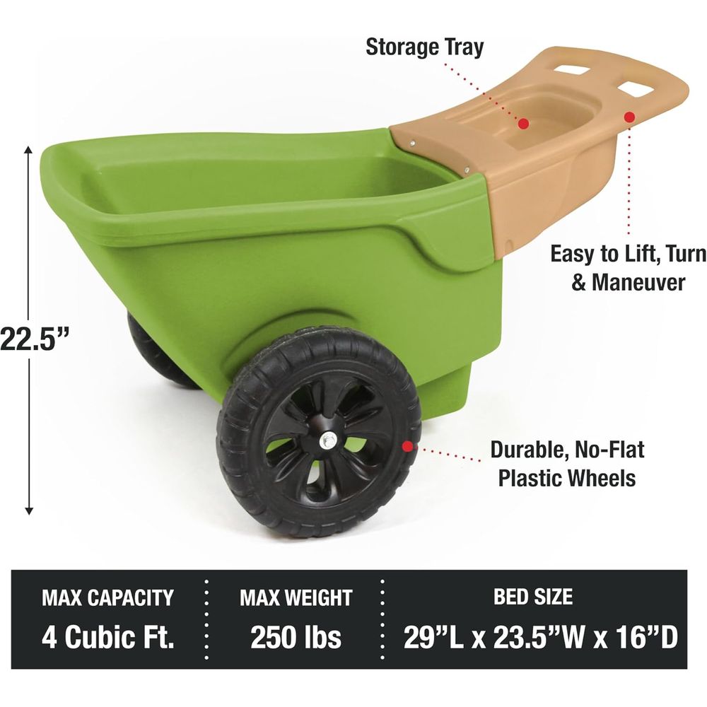 耐久性のある手押し車（ガーデンツール収納トレイ付き）-大型で - Gardening Tools Made In Usa のレビューと価格