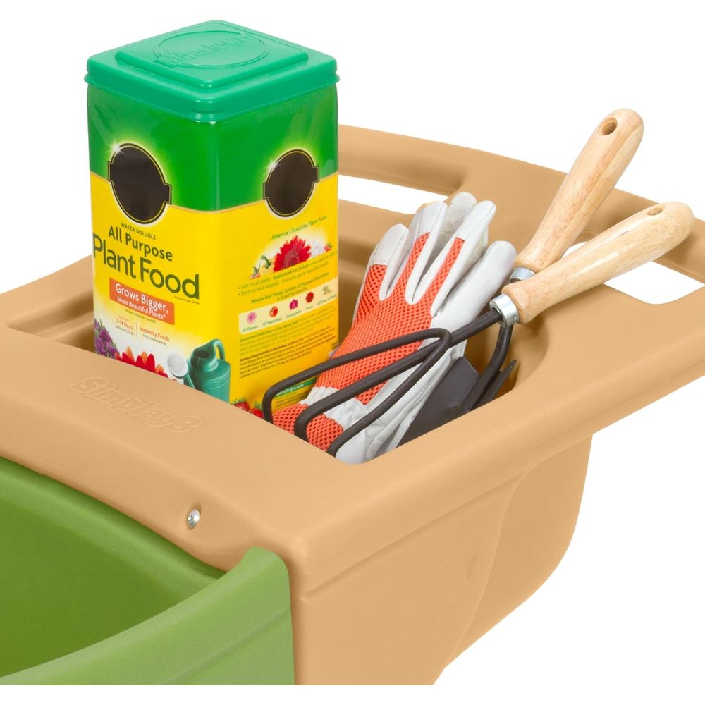 耐久性のある手押し車（ガーデンツール収納トレイ付き）-大型で - Gardening Tools Made In Usa のレビューと価格
