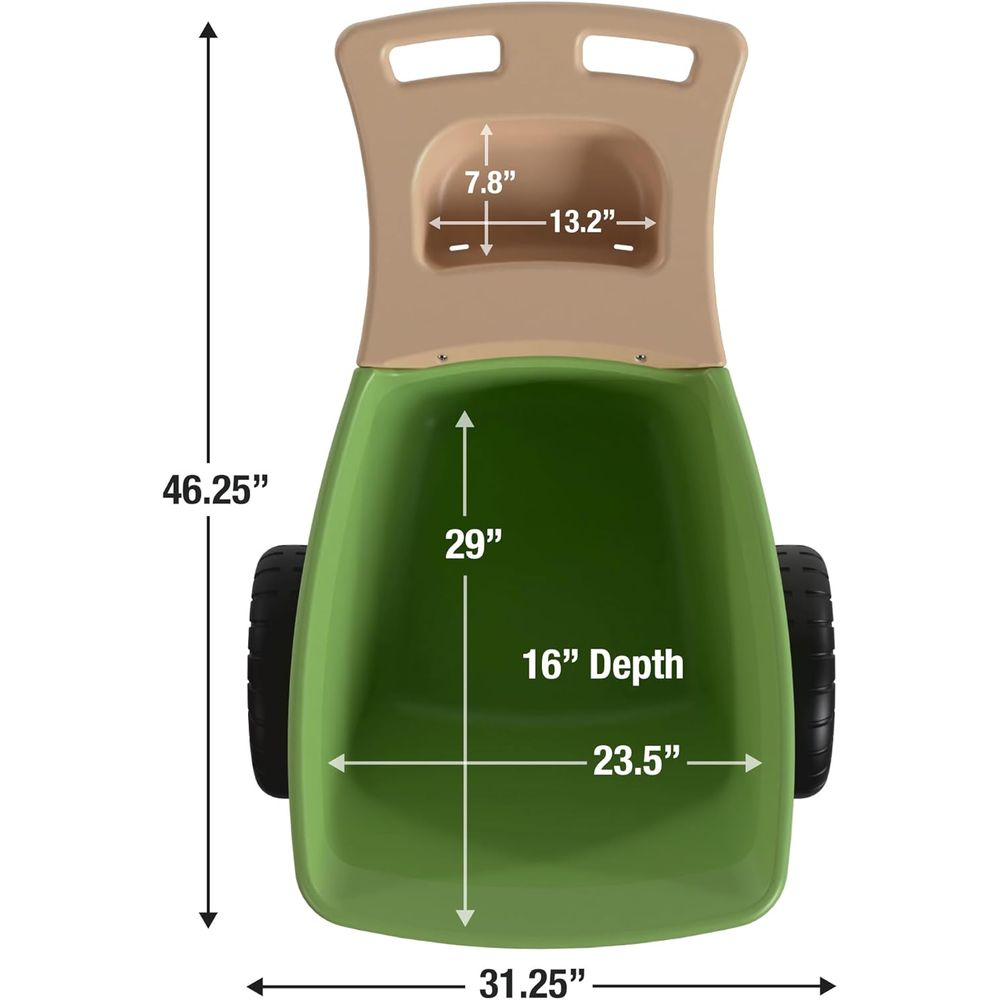 耐久性のある手押し車（ガーデンツール収納トレイ付き）-大型で - Gardening Tools Made In Usa のレビューと価格