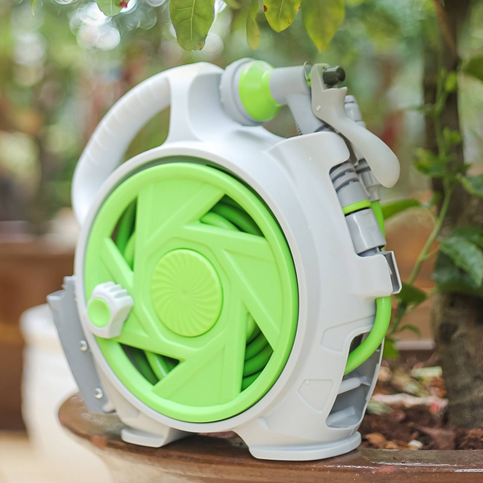 手持ち式水道ホースリール、絡まりにくい、持ち運び可能なホース - Gardening Tools Set のレビューと価格