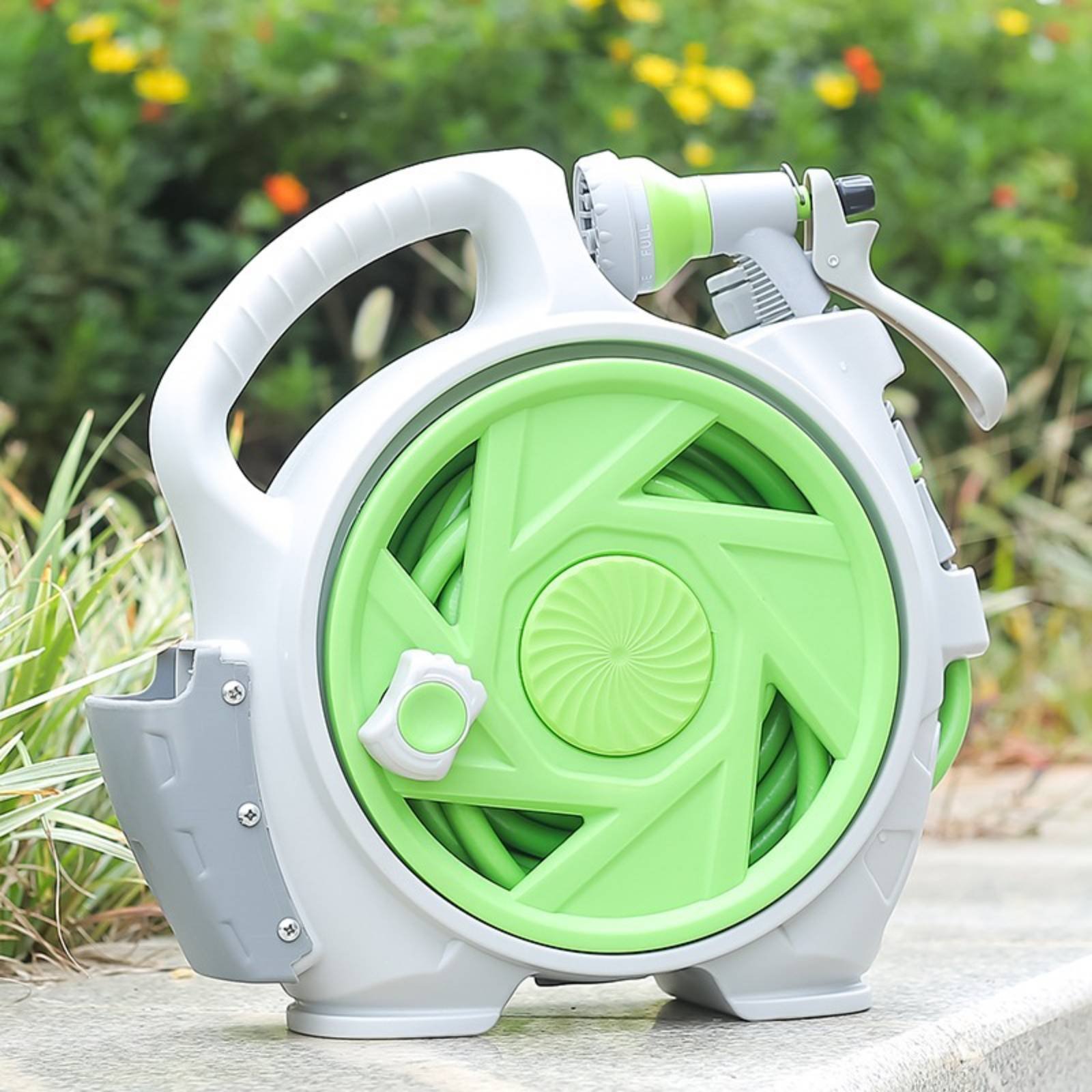 手持ち式水道ホースリール、絡まりにくい、持ち運び可能なホース - Gardening Tools Set のレビューと価格