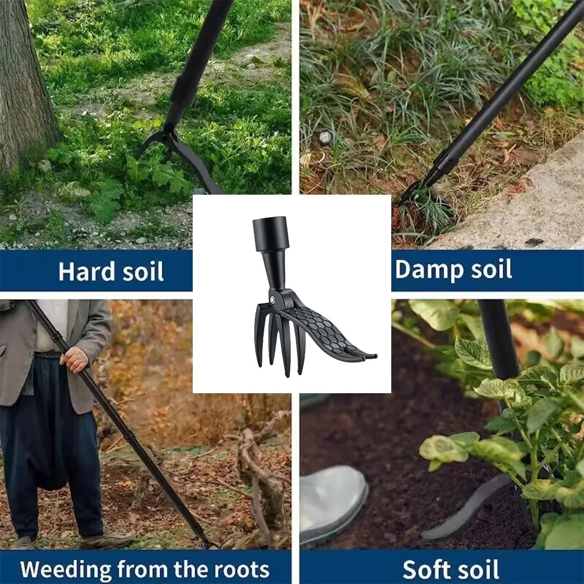 スタンドアップ雑草抜きツール ネジ穴付き ポータブル除草ヘッ - Grass Seed Spreader のレビューと価格