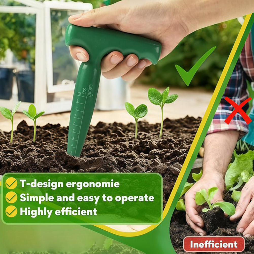 ハンドヘルドガーデンホールパンチャークリアスケール植栽ツール - Gardening Tools For Digging のレビューと価格