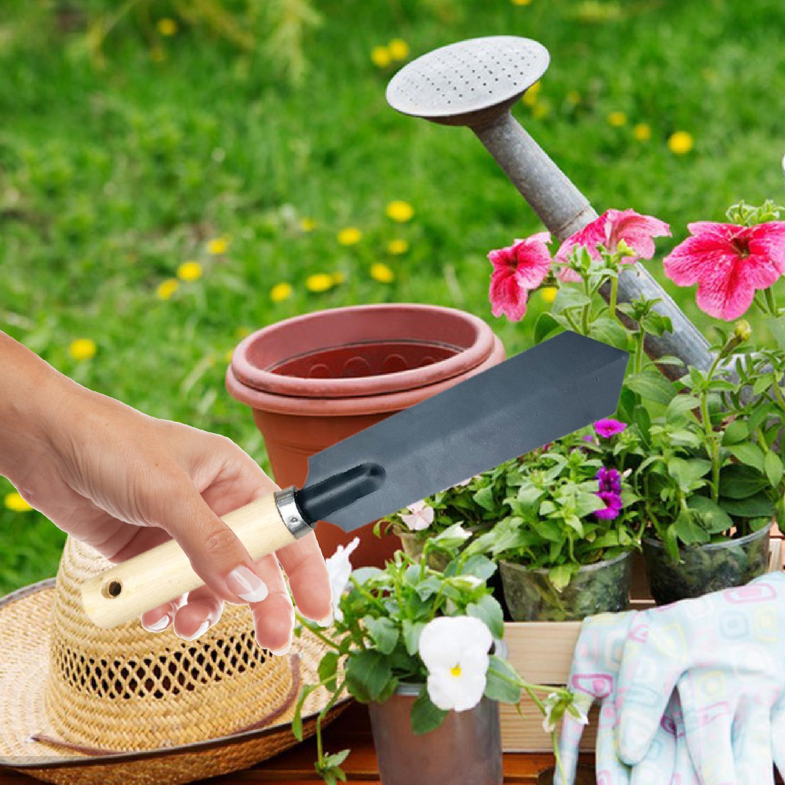 小型ガーデンスパデ掘削ツール木製ハンドル多機能ガーデニングツ - Gardening Tools For Digging のレビューと価格