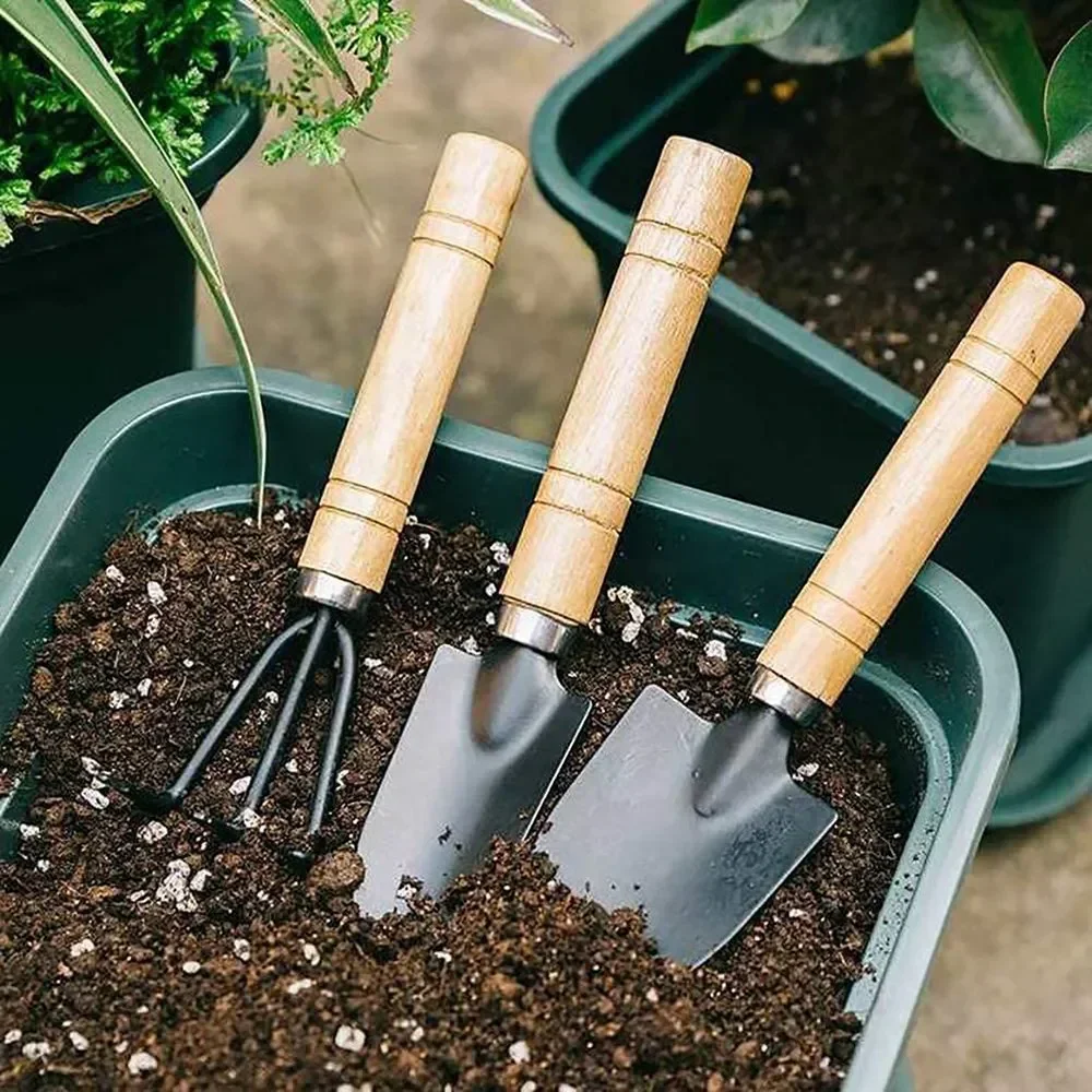 3 ピース/セットミニガーデンツールセット小型屋内植物ケア掘 - Gardening Tools For Digging のレビューと価格