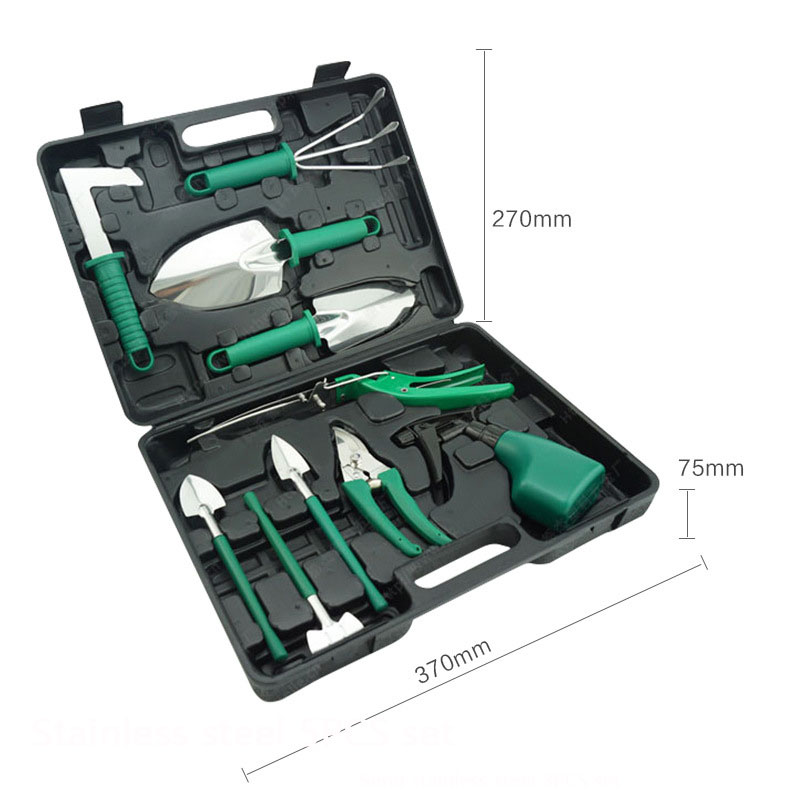 園芸工具セット ステンレス製 ヘビーデューティー キャリーケ - Gardening Tools Set のレビューと価格