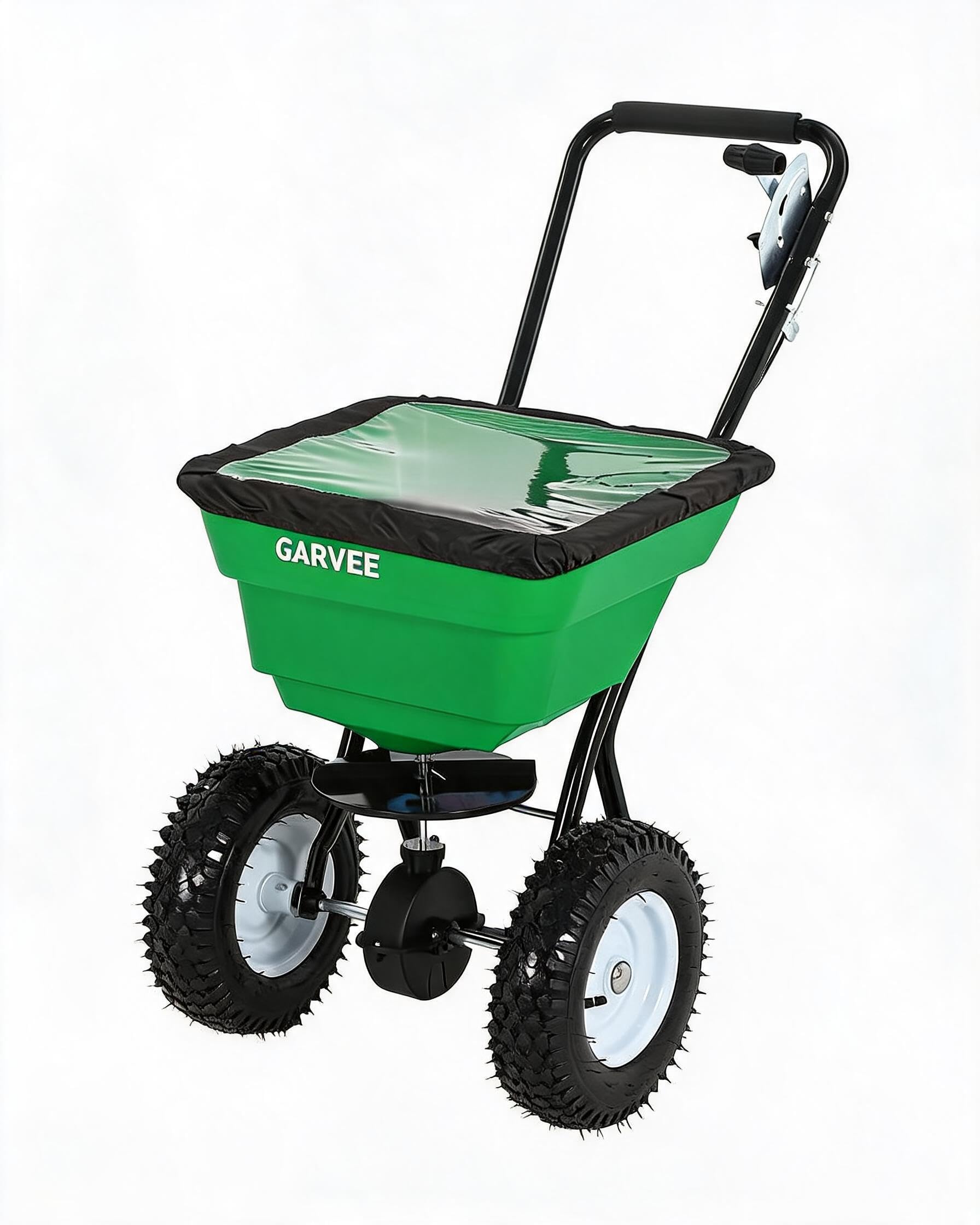 80ポンド推力の散布機、12フィートの散布幅、13インチの全 - Grass Seed Spreader のレビューと価格