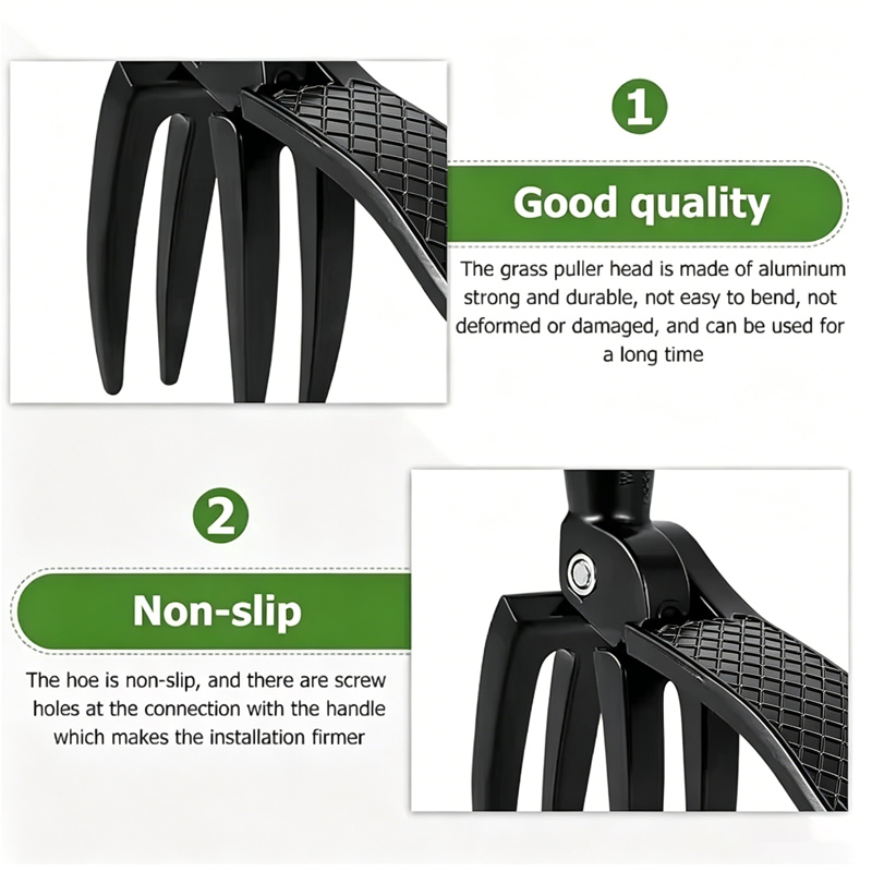 黒除草ヘッド交換ガーデニング爪フットペダル雑草抜きスタンドア - Weed Puller のレビューと価格
