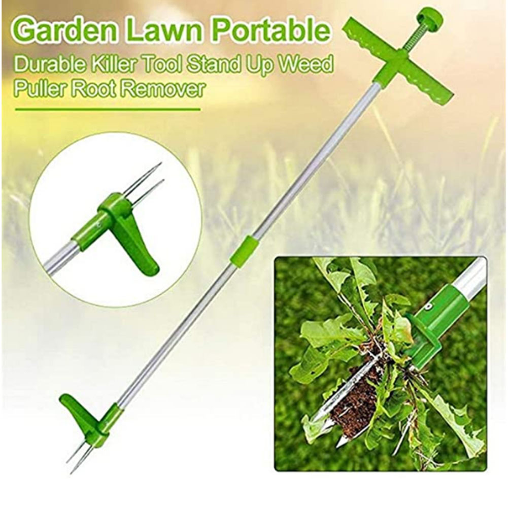 手動耐久性のあるキラーツールスタンドアップ雑草抜き根除去多機 - Grass Seed Spreader のレビューと価格