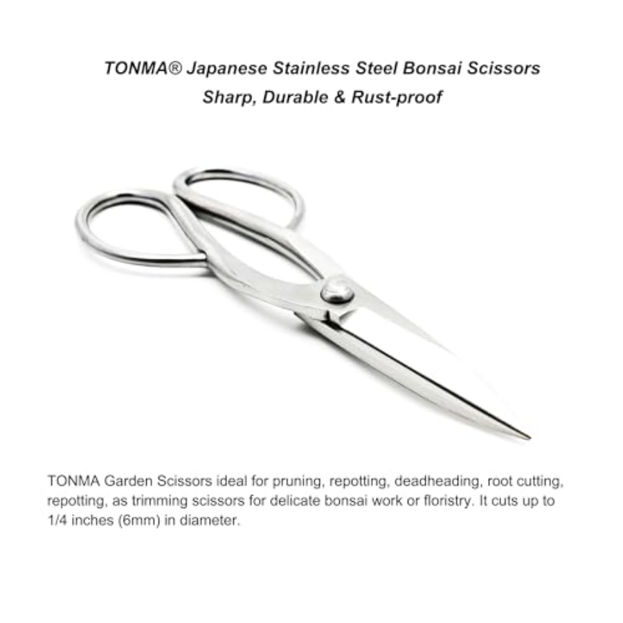 TONMAはさみ【日本製】8インチソリッドステンレス鋼ハサミ - Gardening Tools In Japan のレビューと価格