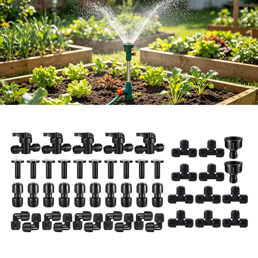 点滴灌漑キット47点セット（14インチチューブ用）は、複数の - Drip Irrigation Kit のレビューと価格